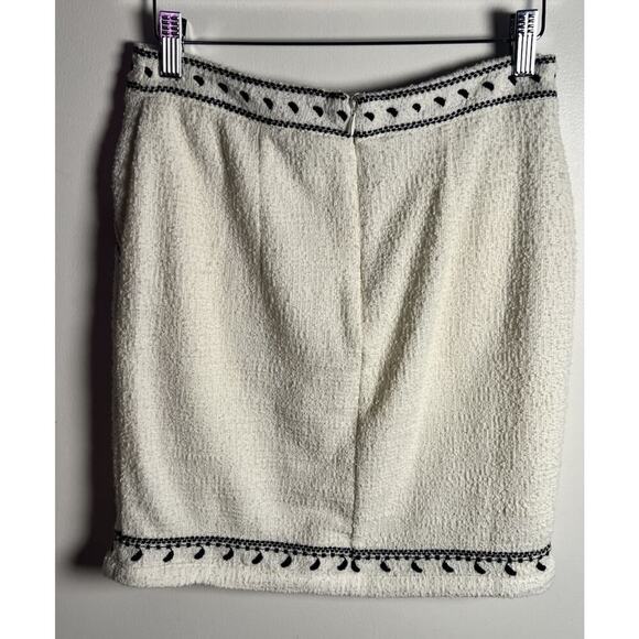 Anthropologie X Dolan Left Coast Tulley Textured Cream Mini Skirt Size XS NEW - Picture 3 of 11